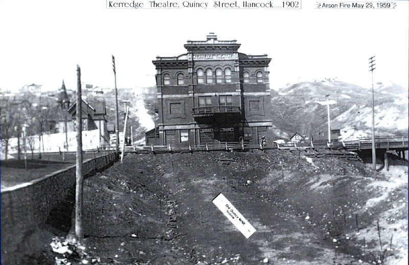 The new Kerredge Theatre in 1902 (Courtesy of the City of Hancock)